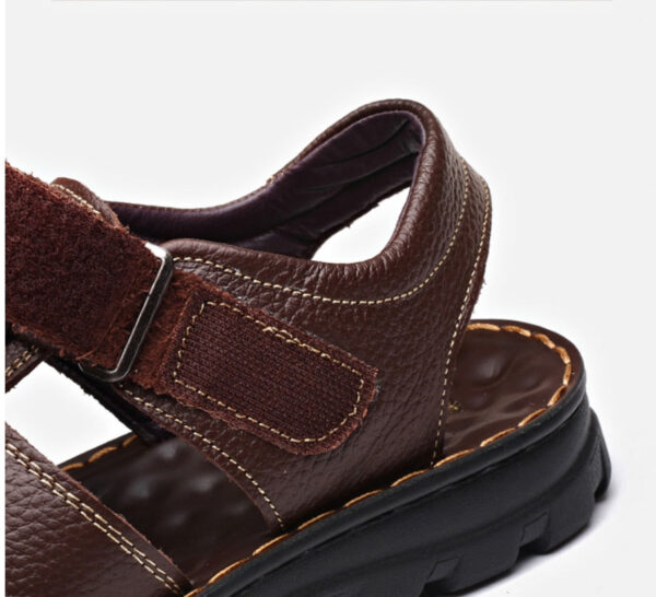 Sandália Masculina de Couro Genuino - Dominic Premium - Imagem 5