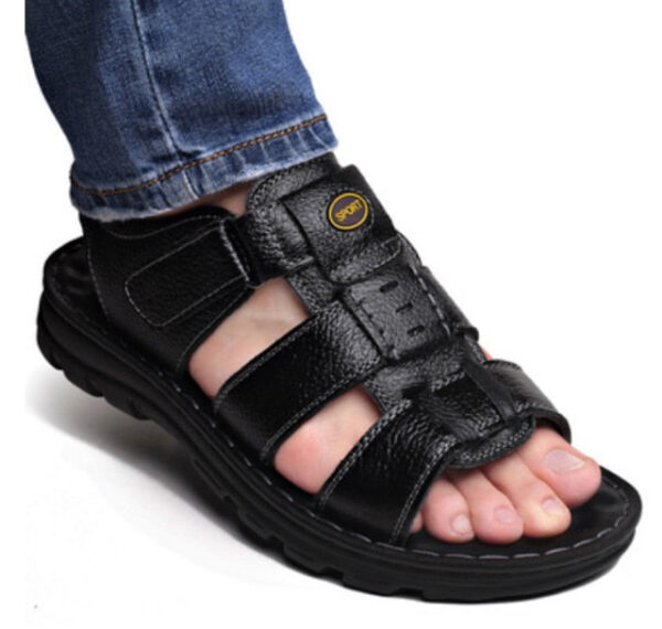Sandália Masculina de Couro Genuino - Dominic Premium - Imagem 6